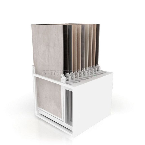 Factory Custom Flooring Showroom Display With Metal For Advertising CSR-055