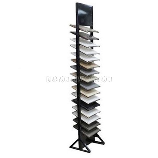 Hot Selling Engineer Stone Display Rack With Steel For Logo Printed CSR-021