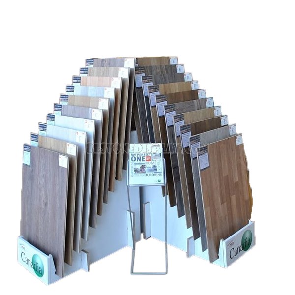 New Fresh Hardwood Flooring Tile Display Towel With Metal For Shop WSR-044
