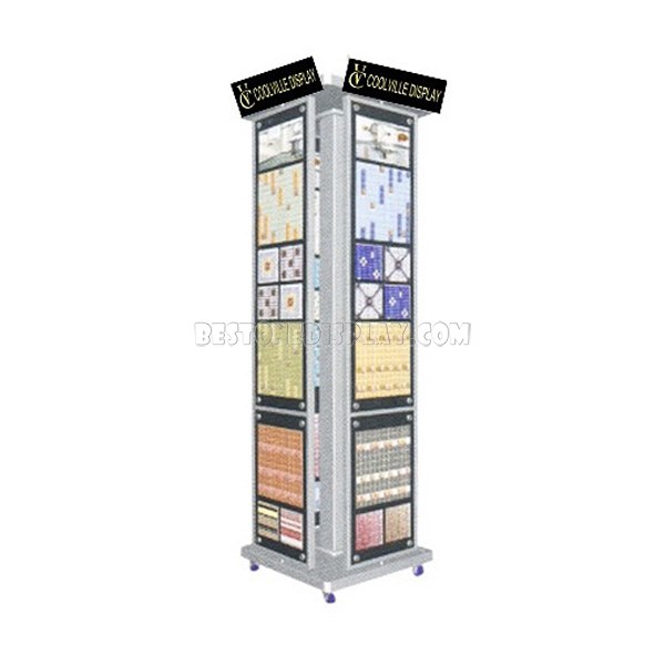 Professional Mosaic Tile Display Shelf With Metal For Advertising MSR-008