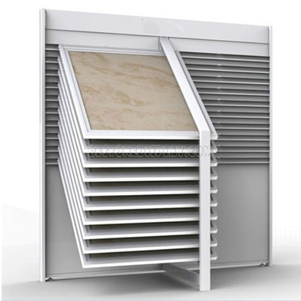 Top Quality Engineer Stone Display Holder With Metal For Logo Screen Printed CSR-051