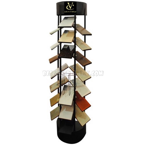 logoFashion Stone Tile Display Stand With Metal For Shop CSR-044